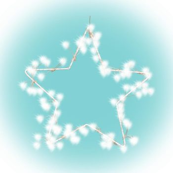   SOMOGYI Home KID 115 csillag ablakdísz, 115 db microLED, kapcsoló, fém váz