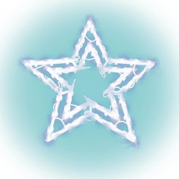 SOMOGYI Világító ablakdísz, csillag, 40cm, 230V