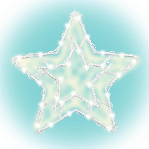 SOMOGYI Home KID 503 B/WW csillag ablakdísz, 35 db melegfehér LED, 3 funkció, kapcsolható