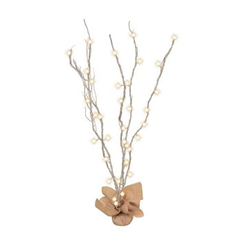   SOMOGYI Home KLB 120/SL világító ágak, 40 db LED, 120 cm ágak, ezüst színű, ismétlődő időzítés, beltéri