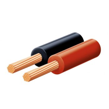   SOMOGYI SAL KLS 0,15 hangszóróvezeték, piros-fekete, 2 x 0,15 mm2, 0,15 mm elemi szál, 100 m/ tekercs