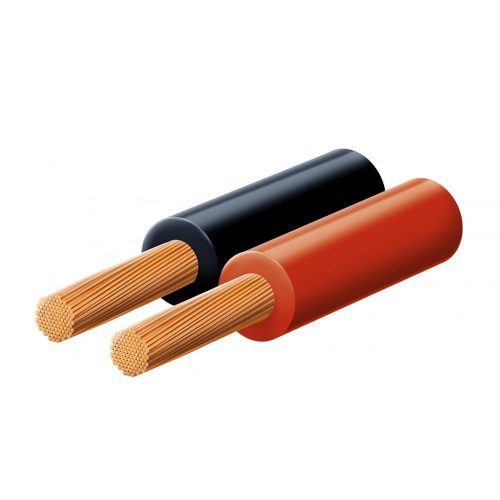 SOMOGYI SAL KLS 1 hangszóróvezeték, piros-fekete, 2 x 1 mm2, 0,15 mm elemi szál, 100 m/ tekercs