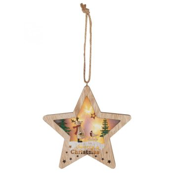 SOMOGYI Fa ablak-, ajtódísz, csillag