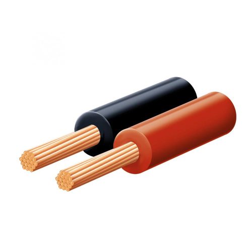 SOMOGYI Hangszóróvezeték, piros-fekete, 0,15mm, 2m/tekercs