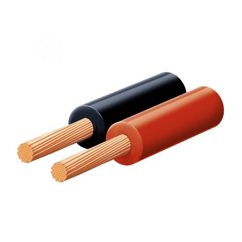 SOMOGYI Hangszóróvezeték, piros-fekete, 2x0,5mm, 10m