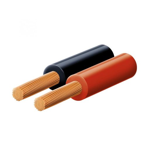 SOMOGYI Hangszóróvezeték, piros-fekete, 2x1,5mm, 10m