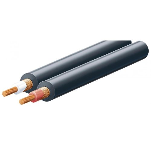 SOMOGYI SAL KN 6 árnyékolt vezeték, 2 ér, 0,08 mm2, fekete, 100 m/ tekercs