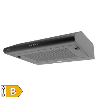   SOMOGYI Home KPE 6020B konyhai páraelszívó TORNADO, három sebességfokozat, légszállítás: 200 m3/h, 38 W, 60 cm, fekete