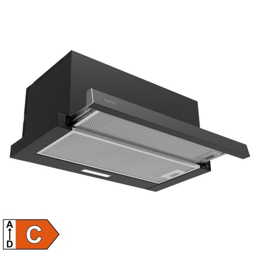 SOMOGYI Home KPE 6044B konyhai páraelszívó TWISTER, két sebességfokozat, légszállítás: 440 m3/h, 105 W, fekete,