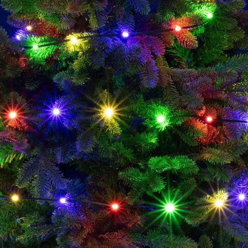 SOMOGYI DOT LED-es fényfüzér, 30 m, színes