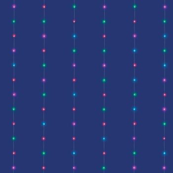   SOMOGYI iSparkle LEDS120CV-2 micro LED-es fényfüggöny, 2x2 m / 120 db RGB LED, applikációval vezérelhető, smart, kül- és beltéri kivitel