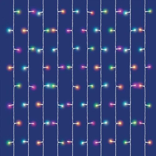 SOMOGYI iSparkle LEDS120CV LED-es fényfüggöny, 1,5x2 m / 120 db RGB LED, applikációval vezérelhető, smart, kül- és beltéri kivitel