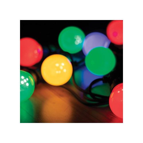 SOMOGYI Home LPL 30M fényfüzér, 30 db LED gömb, színes, IP44, kültéri, beltéri