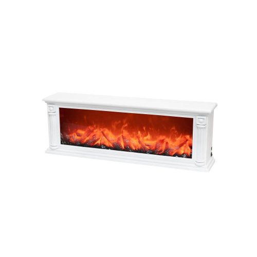 SOMOGYI Home LTN 64 FP elemes látványkandalló, üveg előlap, fehér műanyag ház