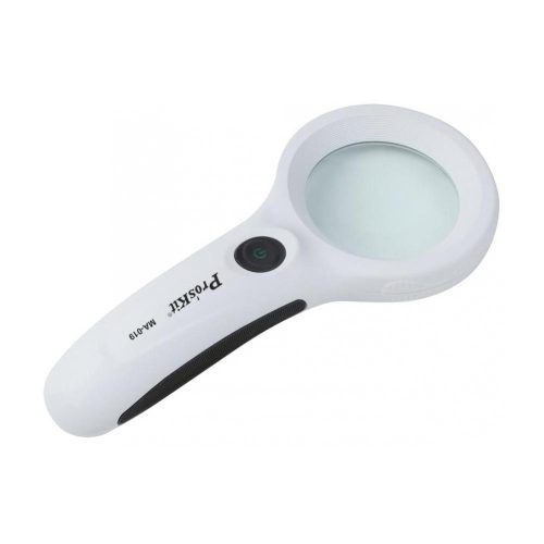 SOMOGYI Pro'skit MA-019 kézi nagyító világítással, bankjegyvizsgáló, 56 mm átmérő, 3x nagyítás