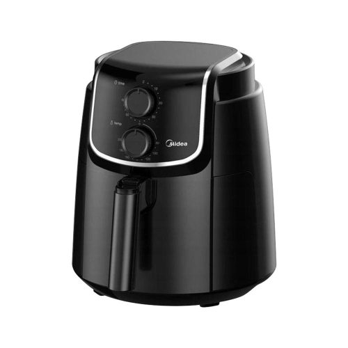 SOMOGYI Midea MF-TN35D air fryer, forrólevegős fritőz, 3,5 literes sütőkosár, állítható hőmérséklet 200 °C-ig, 1500 W, fekete