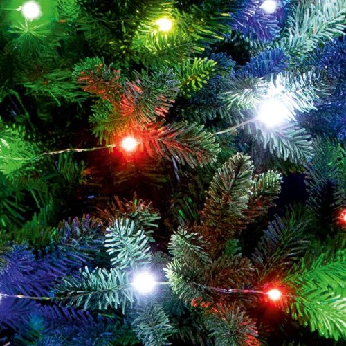 SOMOGYI Micro LED fényfüzér, 6/18h timer, 20 színes micro LED