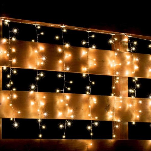 SOMOGYI Home MLF 300/WW micro LED-es cluster fényfüggöny, 3x0,5 m / 300 db melegfehér micro LED, 8 fényprogram, távirányító, hálózati adapter, kül- és beltéri kivitel