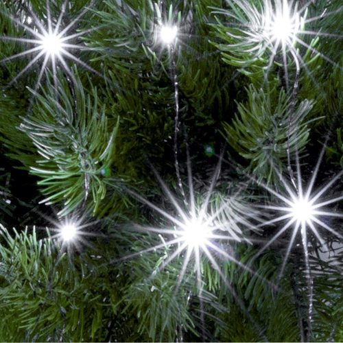 SOMOGYI Home ML 20/WH micro LED-es fényfüzér, 1,9 m / 20 db hidegfehér micro LED, állófényű, átlátszó vezeték, elemes, beltéri kivitel