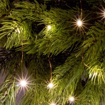   SOMOGYI Home ML 20/WW micro LED-es fényfüzér, 1,9 m / 20 db melegfehér micro LED, állófényű, átlátszó vezeték, elemes, beltéri kivitel