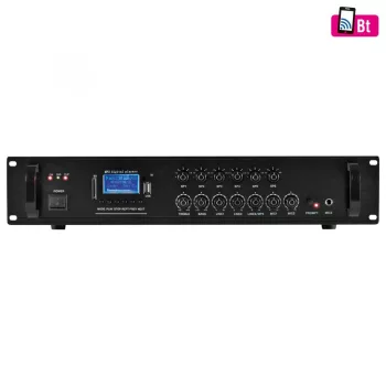   SOMOGYI SAL MPA 240BT multimédiás keverő erősítő, 240 W, 6 csatorna, BT, FM rádió, USB/SD, EQ