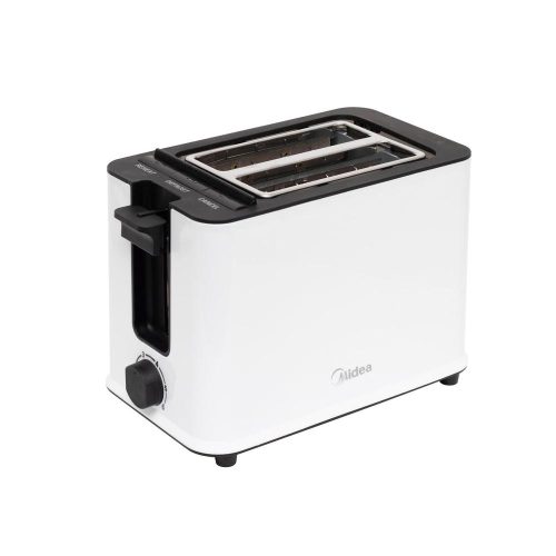 SOMOGYI Midea MT-RP2L09W kenyérpirító, max. 950 W, 6-fokozatú időzítés, visszajelző fények, vezetéktároló, fehér-fekete