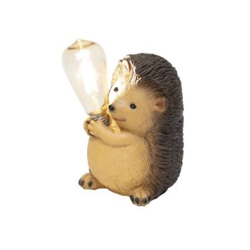   SOMOGYI Home MX649S napelemes kerti lámpa, süni villanykörtével, 1 db melegfehér filament LED, 300 mAh akkumulátor, 899 g, műgyanta