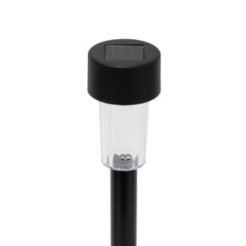   SOMOGYI Home MX842 napelemes kerti lámpa, 1 db melegfehér LED, akkumulátor, fekete műanyag, 24db-os szett