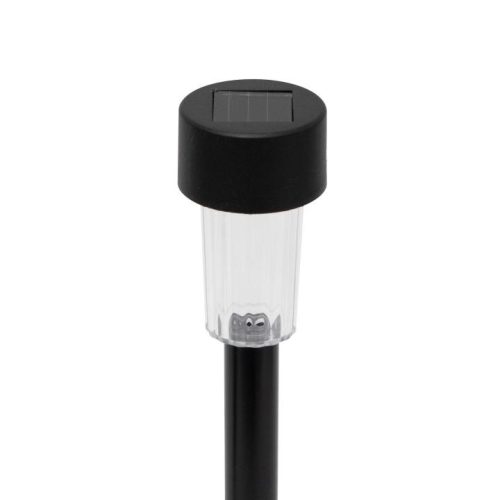 SOMOGYI Home MX842 napelemes kerti lámpa, 1 db melegfehér LED, akkumulátor, fekete műanyag, 24db-os szett