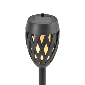   SOMOGYI Home MX 200 napelemes kerti fáklya, 12 LED, automatikus, napelem és töltő, időjárásálló