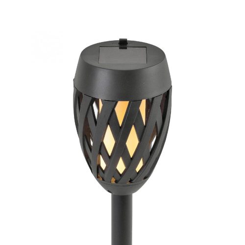 SOMOGYI Home MX 200 napelemes kerti fáklya, 12 LED, automatikus, napelem és töltő, időjárásálló