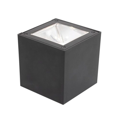 SOMOGYI Home MX 651 napelemes fali lámpa, 1 db melegfehér SMD LED, cserélhető akkumulátor