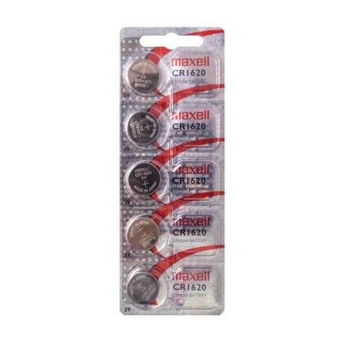 SOMOGYI Maxell CR1620 gombelem, lítium, 3V, 5 db/csomag