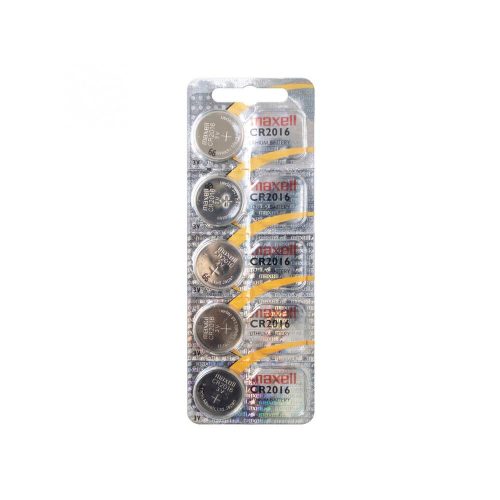 SOMOGYI Maxell CR2016 gombelem, lítium, 3V, 5 db/csomag