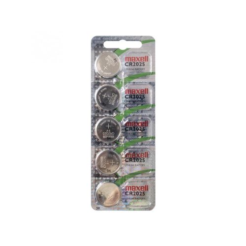 SOMOGYI Maxell CR2025 gombelem, lítium, 3V, 5 db/csomag