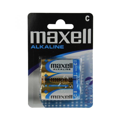 SOMOGYI Maxell LR14 C elem, alkáli, baby, 1,5V, 2 db/csomag