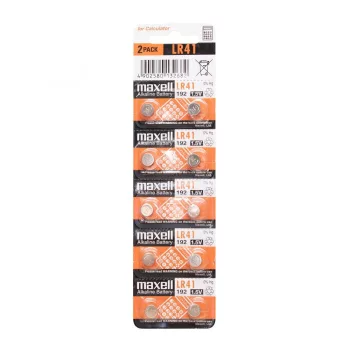   SOMOGYI Maxell LR41 gombelem, alkáli, LR41, 1,5V, 10 db/csomag