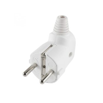   SOMOGYI Home NPD 1/WH földelt dugvilla oldalsó kábelvezetéssel, rugalmas törésgátlóval, max. 3680 W, fehér