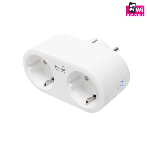 SOMOGYI Home NVS 32 PRO SMART elosztó, SMART LIFE alkalmazással távolról vezérelhető, 2 db földelt aljzat gyermekvédelemmel, Wi-Fi 2,4 GHz 802.11 b/g/n