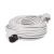 SOMOGYI Home NV 2-3/WH/1,5 hosszabító, 3 m, H05VV-F 3G1,5 mm2 kábel, IP 20 kivitel, 250V~/16A/3680W, pipa alakú dugó és egyenes lengő aljzat, fehér színű