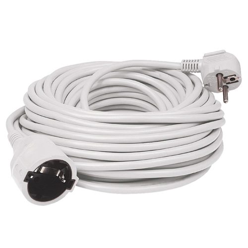 SOMOGYI Home NV 2-5/WH/1,5 hosszabító, 5 m, H05VV-F 3G1,5 mm2 kábel, IP 20 kivitel, 250V~/16A/3680W, pipa alakú dugó és egyenes lengő aljzat, fehér színű
