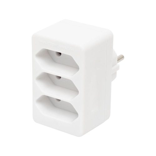 SOMOGYI Home NV 23/WH hálózati elosztó, 3 EURO aljzat gyermekvédelemmel ellátva, max. 3 x 500 W, fehér
