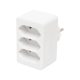 SOMOGYI Home NV 23/WH hálózati elosztó, 3 EURO aljzat gyermekvédelemmel ellátva, max. 3 x 500 W, fehér