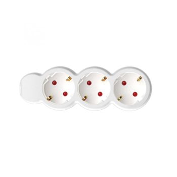   SOMOGYI Home NV 3/WH hálózati elosztó, 1,5 m, H05VV-F 3G1,0 mm2 kábel, IP20 kivitel, 3 védőérintkezős aljzat, max. 3500W, fehér