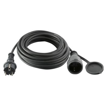   SOMOGYI Home NV 7-30/GY hosszabbító, 30 m, H07RN-F 3G1,5 mm2 kábel, IP44 védelem, zárófedél az aljzaton, gumírozott kábel, 250V~/16A/3500W