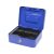 SOMOGYI Bluering PNZK3 fém pénzkazetta, 6 rekeszes, 2 kulcs, kék