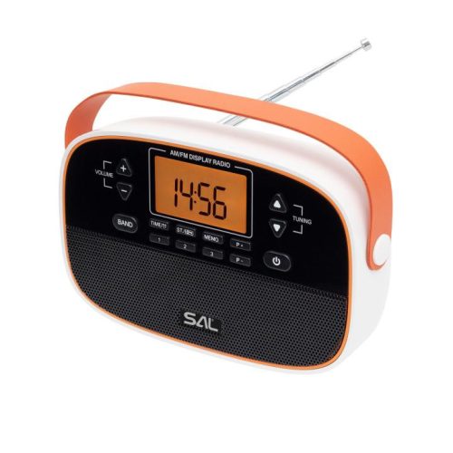 SOMOGYI SAL RPR4LCD táskarádió, AM-FM automatikus hangolás, 2x40 programhely, órakijelzés