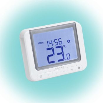   SOMOGYI SALUS RT520 vezetékes szobatermosztát, Opentherm csatlakozó, kontaktus kimenet, LCD, PIN kód, szerviz figyelmeztető, 5 - 32,5 °C