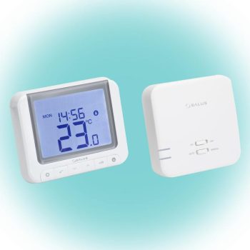   SOMOGYI SALUS RT520RF vezeték nélküli szobatermosztát, Opentherm csatlakozó, kontaktus kimenet, LCD, PIN kód, szerviz figyelmeztető, 5 - 32,5 °C