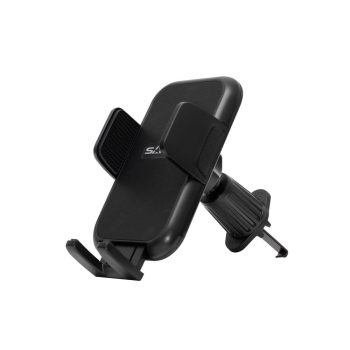   SOMOGYI SAL SA063 autós mobiltartó, kb. 55 - 95 mm, félautomata, szellőzőre, egykezes, szilikon felület, forgatható, billenthető